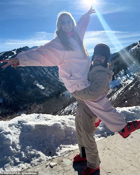 Heidi Klum Braves The Snow In A Skimpy Bikini On Aspen Getaway With Husband Tom Kaulitz