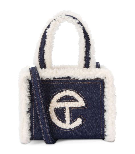 Ugg X Telfar Small Denim Shopper Bag In Blue Lyst