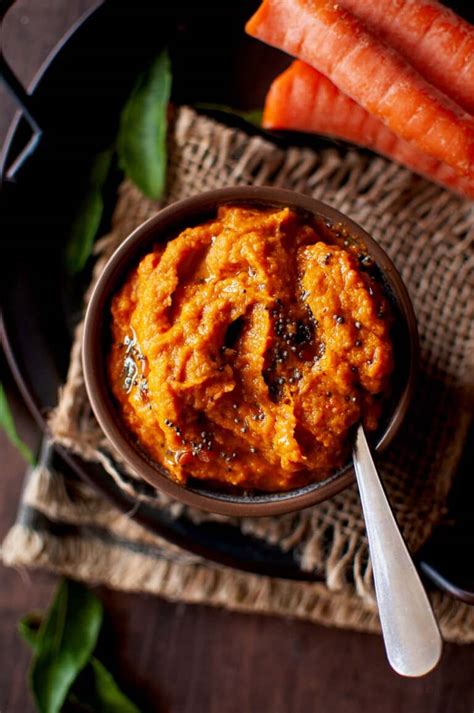 Carrot Chutney Recipe | Cook's Hideout