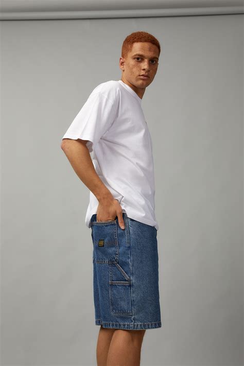 Half Half Painter Baggy Denim Short