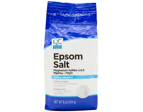 Quality Choice Epsom Salt Soaking Solutionsaline Laxative 16 Oz