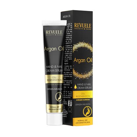 Revuele Argan Oil Hand And Nail Cream Serum Cell Regeneration Oxygen Infusion Citypara