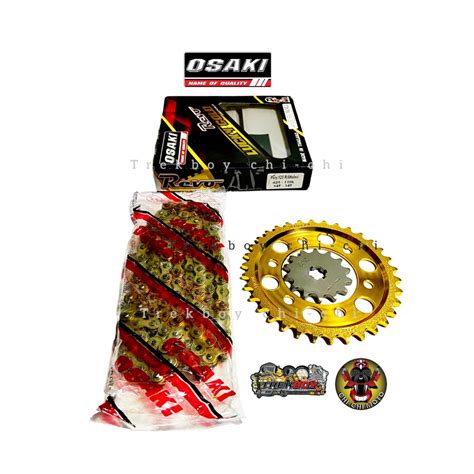 Osaki Lucky Gold For Fury R Holes Chain And Sprocket Set T