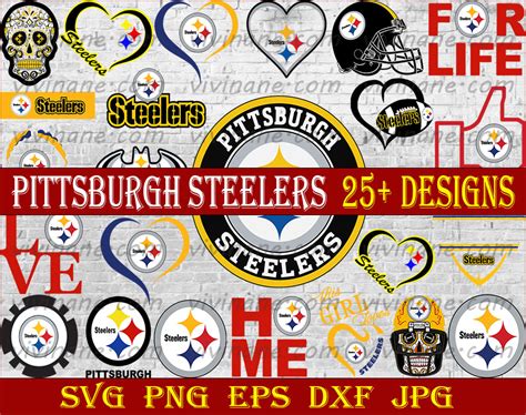 Bundle 24 Files Pittsburgh Steelers Football Team Svg Pitts Inspire Uplift