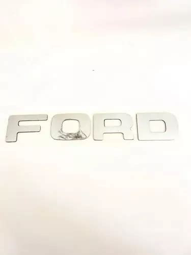 Emblema Letra Tapa Trasera Ford Pick Up Cromada Meses Sin Intereses