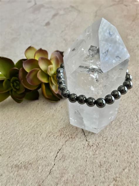 Hematite Bracelet Mm Mama Moon Rocks