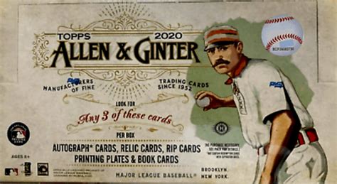 2020 Topps Allen Ginter Baseball Card Box Review Info Parallel