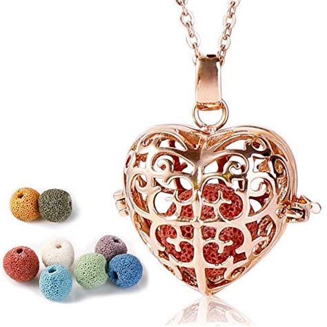 Amazon Maromalife Diffuser Necklace Heart Essential Oil