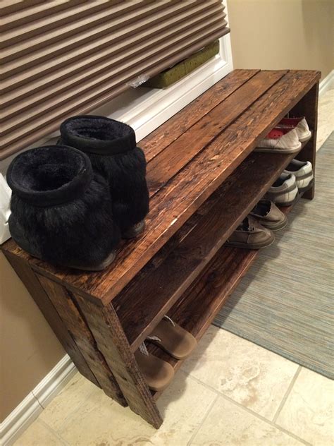 Pallet Shoe Rack Simple But Rustically Elegant Diy Wood Pallet