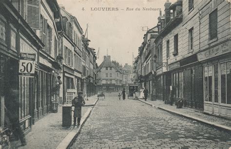 Louviers Rue Du Neubourg Carte Postale Ancienne Et Vue D Hier Et