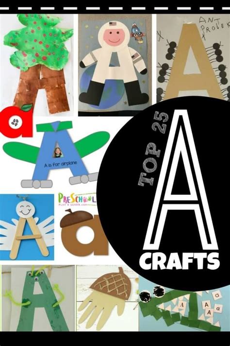 The Letter A Is For Arts And Crafts With Pictures Of Handprinted