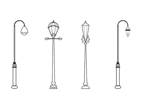 Update more than 73 lamp post drawing best - xkldase.edu.vn