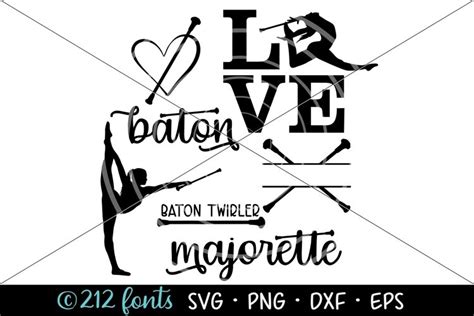 7 Baton Twirler Majorette Graphic Cut File Dxf Png  Svg