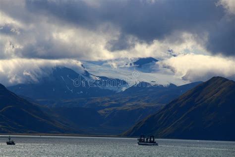 Alaska, Makushin Volcano on Unalaska Island, Aleutian Islands, United States Stock Image - Image ...