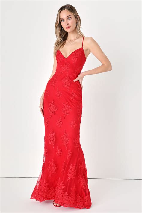 Red Lace Maxi Dress Red Embroidered Dress Lace Up Maxi Dress Lulus