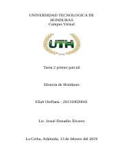 Tarea 2 Primer Parcial Docx UNIVERSIDAD TECNOLOGICA DE HONDURAS