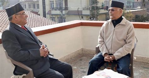 Pm Dahal Uml Chair Oli Meet Agree For Meeting Of High Level Political