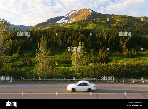 Seward Highway Chugach National Forest Alaska Stock Photo Alamy