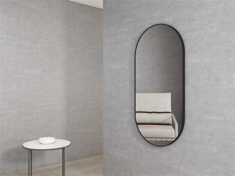 Flux Black Oval Mirror Mirrors Direct