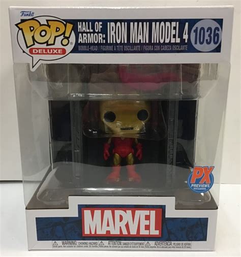 Ma3 Funko Pop Deluxe Marvel Hall Of Armor Iron Man Model 4 Px Excl Ebay