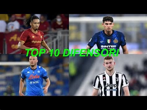 TOP 10 MIGLIORI DIFENSORI CENTRALI SERIE A 2021 2022 YouTube