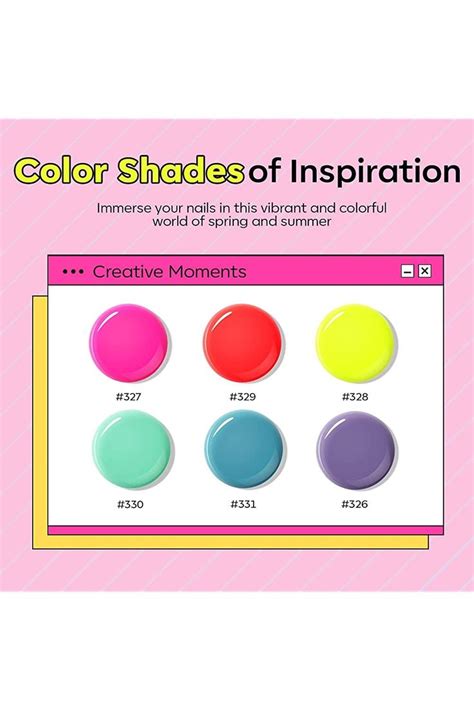 Modelones 6 Color Poly Gel Nail Extension Set Nude Glitter Tones Nail Art Kit For Home