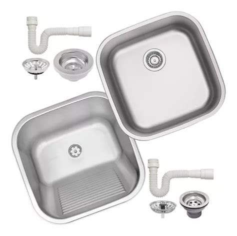 Kit Cuba Para Cozinha Tramontina Tanque 40x40 Acetinado Frete grátis