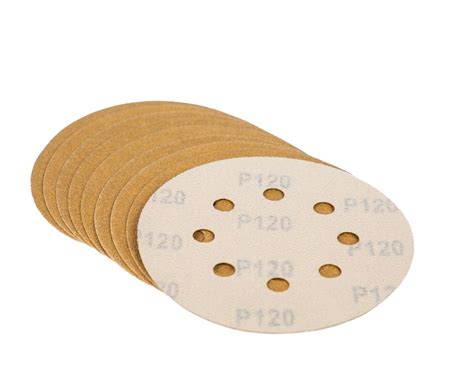 ABRAMESH SANDING DISCS 125MM 8 HOLE 5 INCH VELCR HOOK AND LOOP 40 800