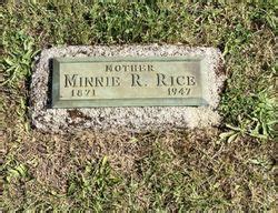 Minnie Alvaretta Jenkins Rice Find A Grave Memorial