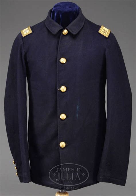 Uniform Indian War Period Blouse Cavalry Blue Wool 1883 Buttons