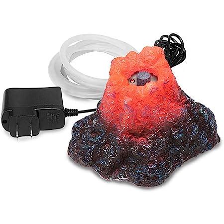 Amazon Aquatop Inch Aquarium Volcano Ornament With Led Light