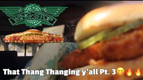 Trying Wing Stop Brand New Chicken Sandwich Hot Honey Rub Review🔥🔥🔥🔥 Youtube