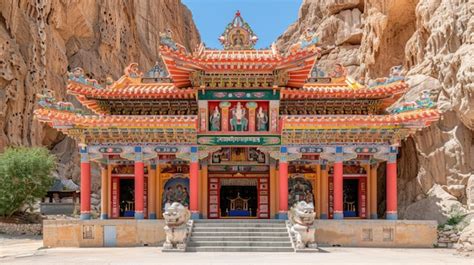 premium photo drigung til monastery lhoka stunning cliffside