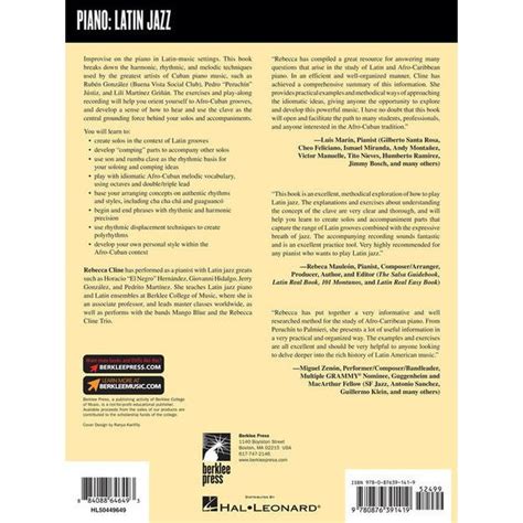 Berklee Press Latin Jazz Piano Improvisation Musikhaus Thomann