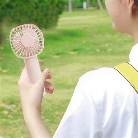 Sdjma Handheld Fan Portable Mini Hand Held Fan With Usb Rechargeable