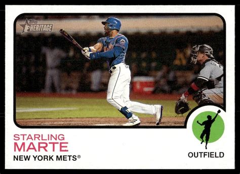 2022 Topps Heritage High Number Starling Marte New York Mets 671 EBay