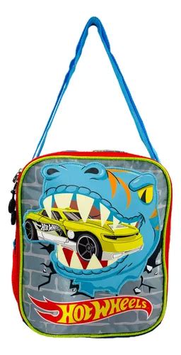 Mochila Lonchera Y Lapicera Chenson Hot Wheels Original Primaria En