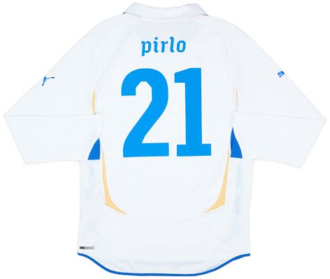 Italy Authentic Away L S Shirt Pirlo M