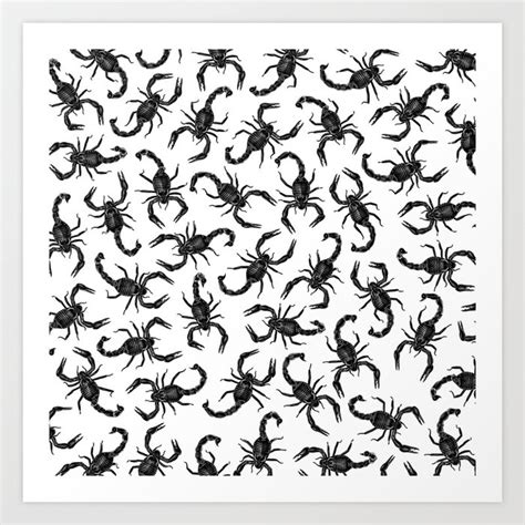 Scorpion Swarm Art Print By Grandeduc Society