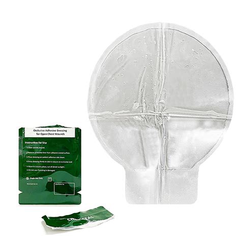 Medical Hydrogel Dressing Emergency Tactical Survival First Aid Vented