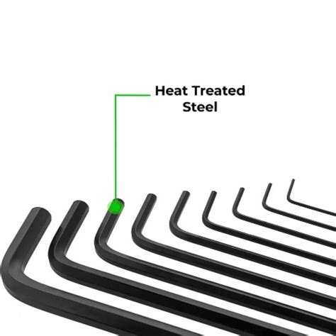 Toolzilla Piece Allen Key Set Anti Slip Design Precision Tips