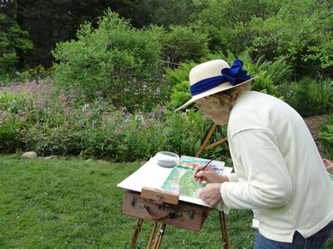 painting outdoors | Mary Richmond's Cape Cod Art and Nature