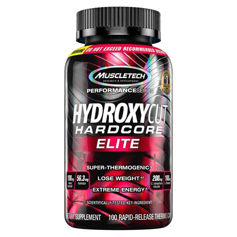 Muscletech Hydroxycut Hardcore Elite Capsules Fitness Gym Workout