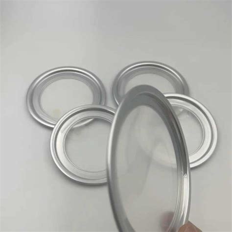 65 83 Mm Transparent Tear Off Lid For Paper Tube Tin Can Packaging