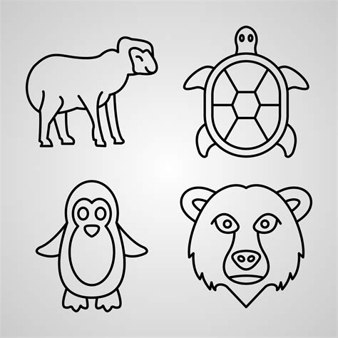 Animals Icon Set Vector illustration EPS 3364472 Vector Art at Vecteezy