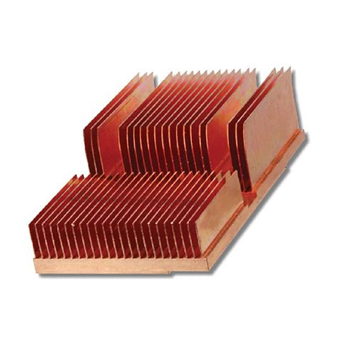 Cnc Part Skived Copper Fin Cooling Heat Sink From China Manufacturer