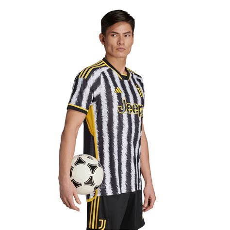 Adidas Juventus Authentic Home Shirt Adults Black White