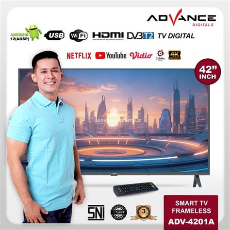 Jual Advance Android TV 42 Inch Panel LG ADV 4201A Smart TV Digital