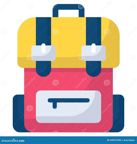 Back Pack Flat Icon Photography And Digital Art Flat Vector Icon