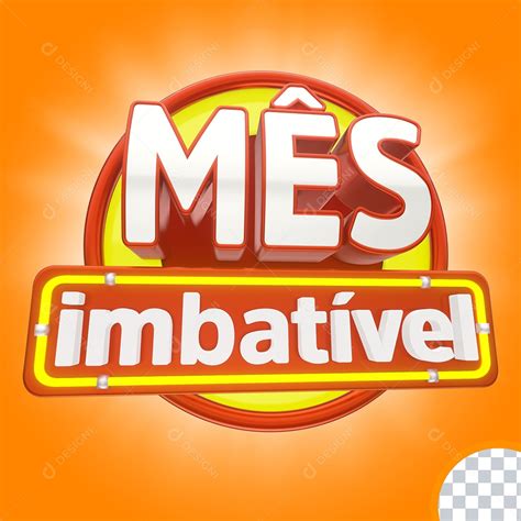 Mês Imbatível Selo 3d Para Composição Psd [download] Designi